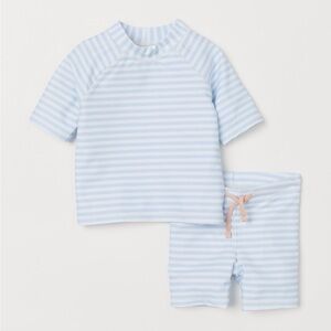 SOLD Never Worn H&M Baby Rashguard and Shorts Swimsuit 3-6M